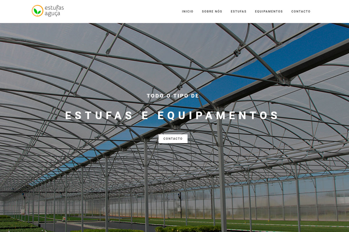 Website Estufas Aguça